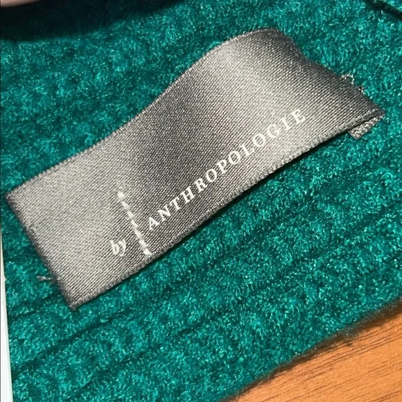 NWT Anthropologie Perrie Knit Turban Beanie Anthropologie Pom Pom Beanie Hat Winter Ribbed Wool Chunky  main image 4